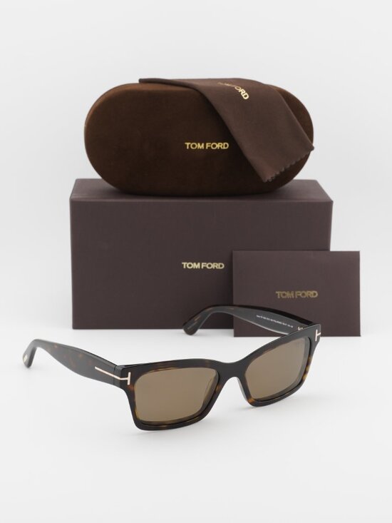 Tom Ford Mikel FT1085 52H Rectangle Sunglasses - Havana / Brown Polarized main image 3